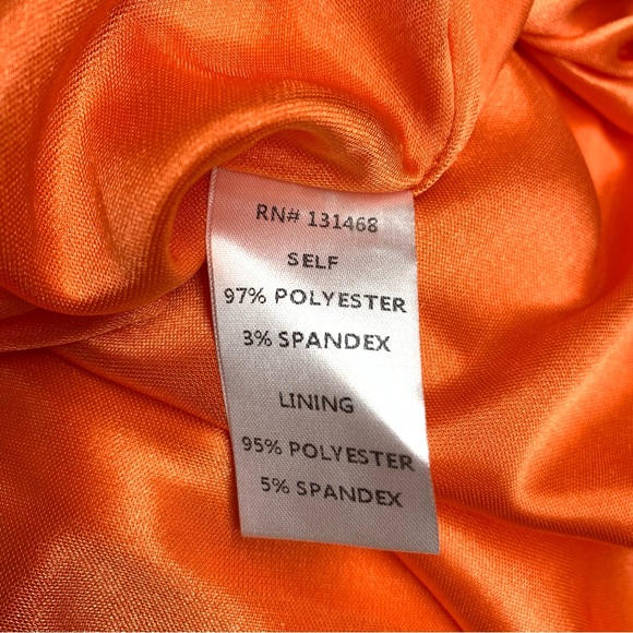 Vici Margaux Satin Feather Trim Midi Dress XS One Shoulder Holiday Christmas Red - Picture 16 of 16